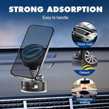 Vacuum Magnetic Suction Phone Holder (All iPhones, Android & GPS Devices and Cases Compatible)