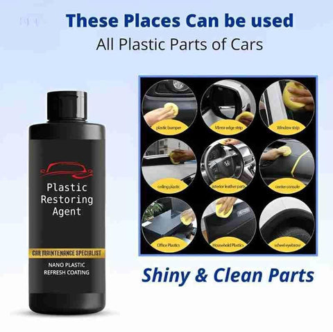Plastic Restoring Agent | Special Nano Plastic Refresh Coating For Car & Bikes
